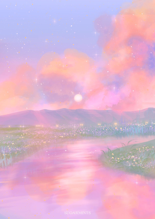 sugarmint-dreams:flower fields 2 ✿-my shop | mobile wallpapers