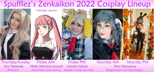 Since Zenkaikon 2022 is almost here I wanted to share my cosplay lineup with you all this evening! T