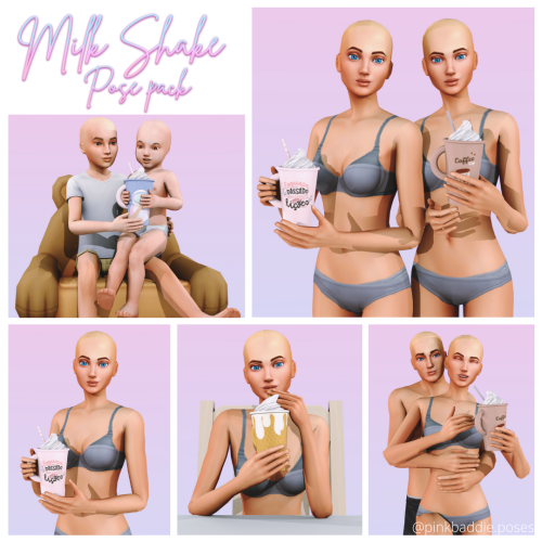 Milk Shake Pose Pack Collab with Kraftt Studio (visit the site to download beautiful things for the 