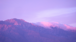 softwaring:  Mt. San Jacinto sunrise, 2013; Meilani Macdonald