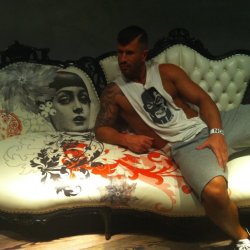 killianadam:  Love this sofa I want this print on a speedo :) @killianadam  😍😍 woof. .this man. .just woof