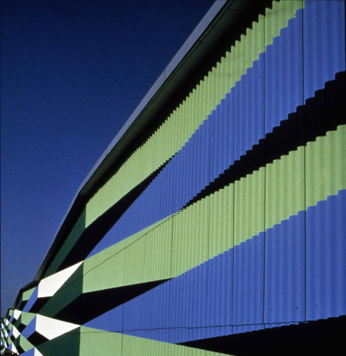 Marcello Morandini, Facade for the factory Thomas, 1984, Germany. From the Exhibition The Morandini 