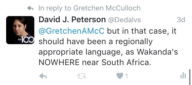 dedalvs:  My thoughts on using the real South African language Xhosa as the fictional