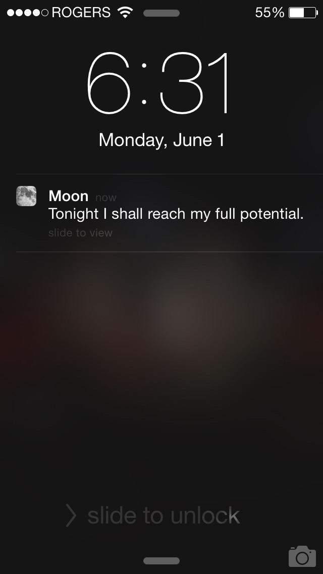 gaxbe:  So I downloaded this app that tells me what phase the moon is in and apparently