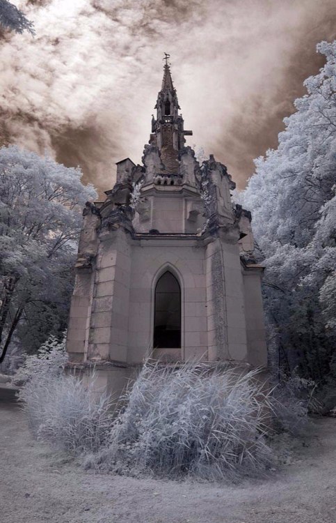 ghostlywatcher:Château de la Mothe-Chandeniers, France.photography by the amazing @infraredd-b