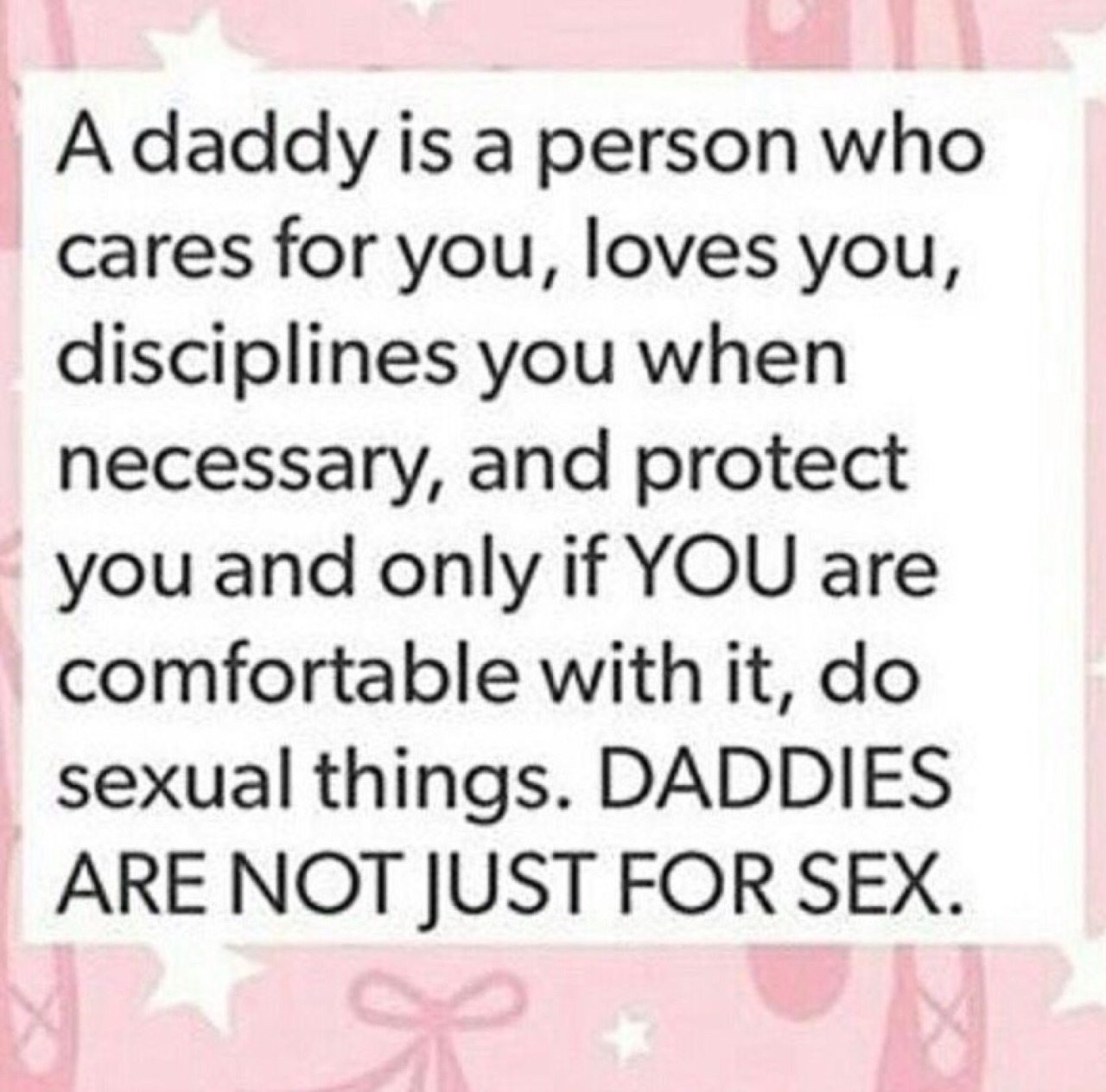 sparklylittleone:  Any Caregiver/Little relationship should not be all about sex