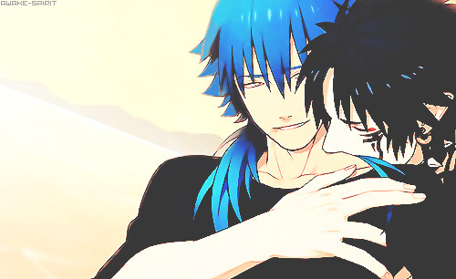 envy-and-pride:   envy-and-pride:  DRAMAtical Murder :Â Beach scene // Aoba x Ren