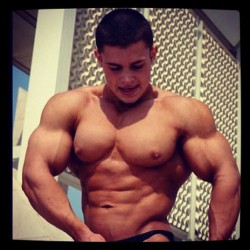 drwannabe:  Alexey Lesukov [more posts of Alexey]  His body building is much more focused now that he is Owned. 