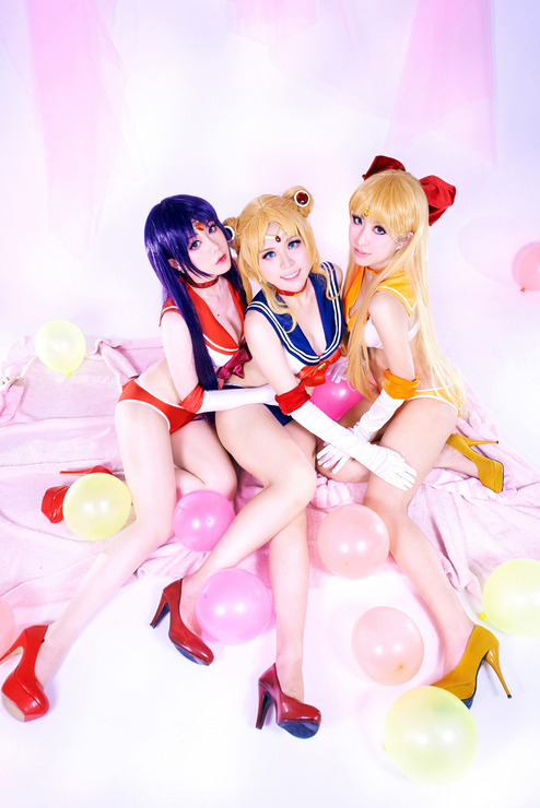 cosplay-soul: Sailor Mars, Sailor Moon, Sailor Venus | Sailor Moon