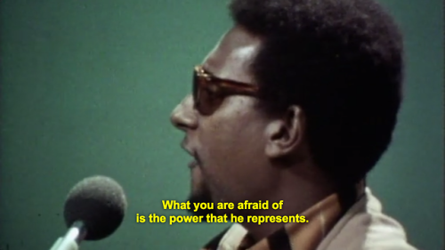  “When you see an African, there is no power behind him. There is no one speaking for his interest. There is no one to protect him.” —Stokely Carmichael in Mama Africa 