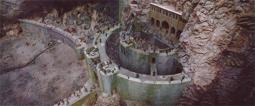 areddhels:Today in Middle-Earth: Theoden retreats to Helm’s Deep (March 3rd, 3019 T.A.)  The trumpets sounded. The horses reared and neighed. Spear clashed on shield. Then the king raised his hand, and with a rush like the sudden onset of a great