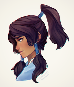 picklesquidly:  I painted Korra!! Shes so pretty I needed to make examples for my painting commissions but i didnt want them to all be SU so   &lt;3