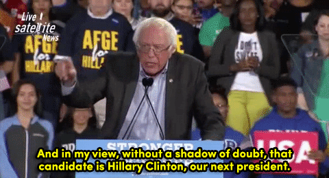 micdotcom:  Watch: Bernie takes a passionate stand for Hillary — and confesses