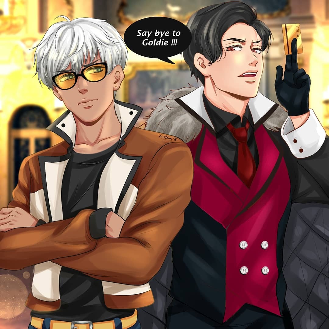 pics Lucifer And Mammon Obey Me Fanart saku ᦠmammon and lucifer commission