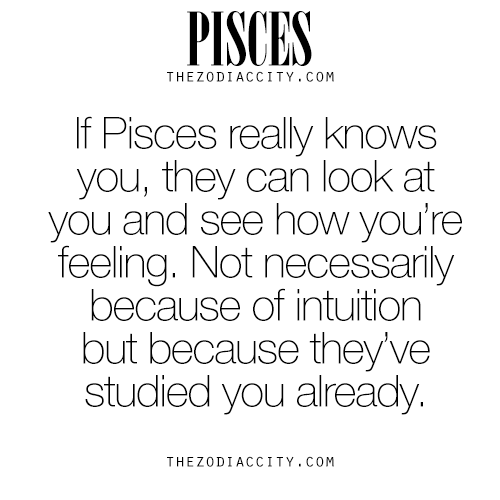 zodiaccity:  Zodiac Pisces Facts.  Crazy