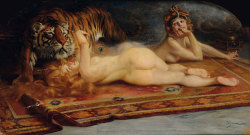 artiebagagli:  Aleardo Villa - Female Figures with Tiger 