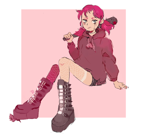 here’s my stab at a humanized spinel (click for quality)