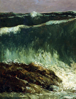 evolutionists:  Gustave Courbet. Waves (detail).