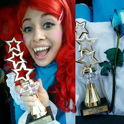 cutecumbercosplay: irljinx: I WON THIRD PLACE IN MY FIRST COSPLAY CONTEST EVER!!! ☆☆☆ cosplay crun