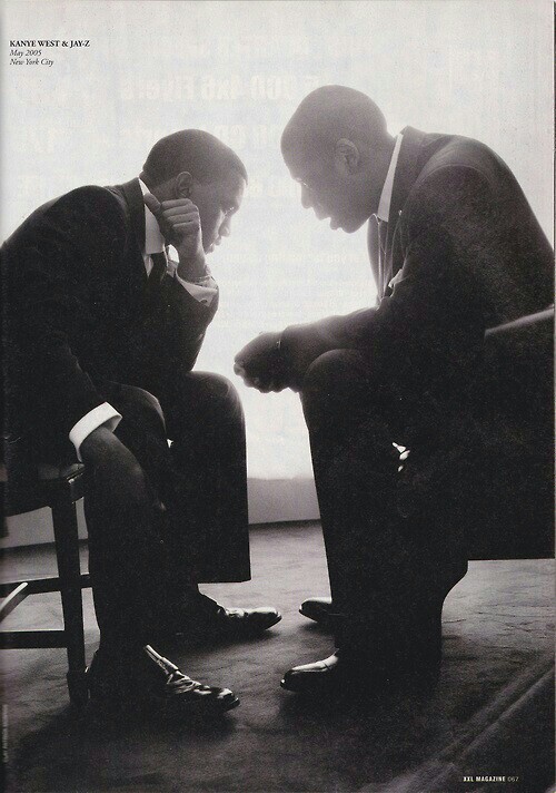 teamiclothing:  Kanye and Jay-Z May, 2005  NYC 