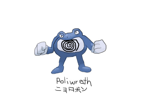 Drew Pokemon With My Left Hand, Poliwrath