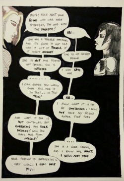 Kate Five Vs Symbiote Comic Page 78  Marcus And Taki Converse About Kate