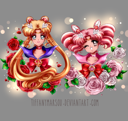 tiffanymarsou: Happy Birthday Usagi &amp; Chibiusa  ♥  Follow me on: deviantART