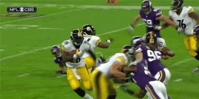 yahoosports:  Happy first career TD, Le’Veon Bell. 