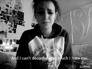 oktoberzweitausendzwoelf:  &ldquo;And I can’t describe how much I hate me.&rdquo;