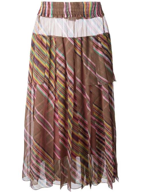girls-vintage-fashion: CHRISTIAN DIOR VINTAGE long striped pleated skirtYou’ll love these Skir