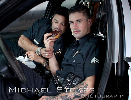 sirveillancebyds:  Rogan Richards and Benjamin Godfre are hot cops! PLUS Rogan as