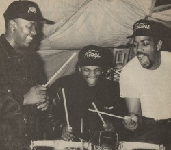 genevanheathen:  Dr. Dre, Eazy-E, The D.O.C. at Priority Records’ 5th Anniversary Bash, West Hollywood, 1990 