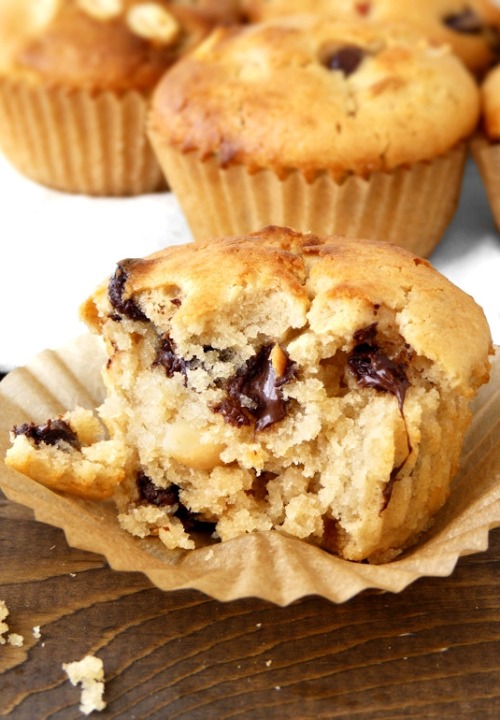 vegan-yums:    Half-Batch Peanut Butter Chocolate Chip Muffins / Recipe