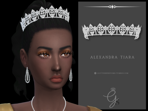 Alexandra TiaraA simple tiara with diamonds. TOUIf you want recolour, go ahead (if you share it plea