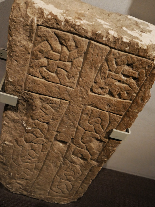 Viking and Anglo Saxon gravestones from the cemetery site occupied by the current York Minster. Thes