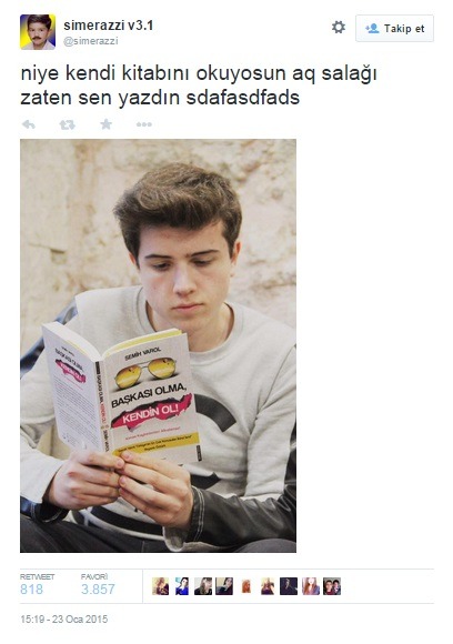 my-dumanist:  canbeyh:  Ya çok komik değil mi sdjkflsdşfjsdkfklsd  fdlkfdkfdlkdffkdkfdfkd amk salaaaaaaaaaaaa 