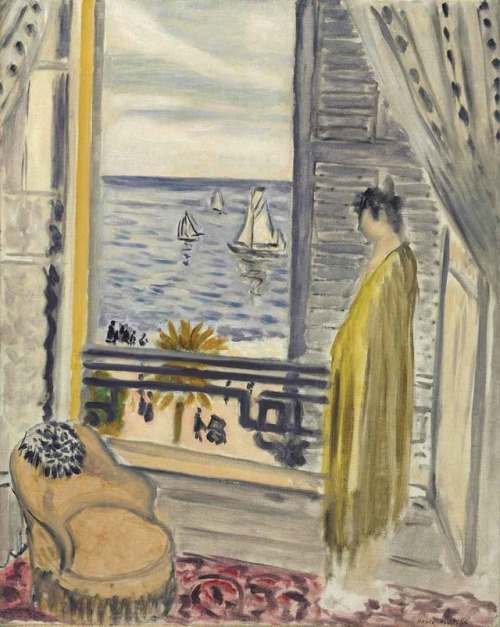 artist-matisse:Woman By The Window, Henri Matissewww.wikiart.org/en/henri-matisse/woman-by-t