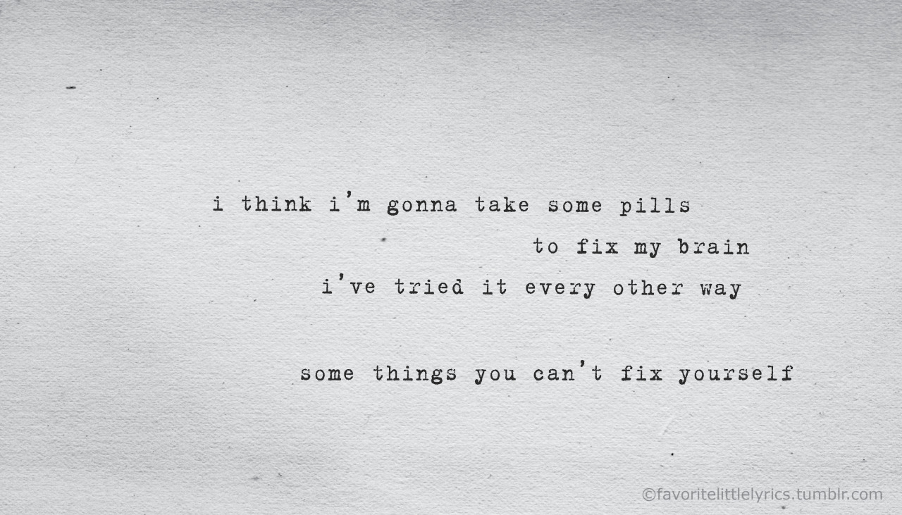 Band lyrics edits on Tumblr