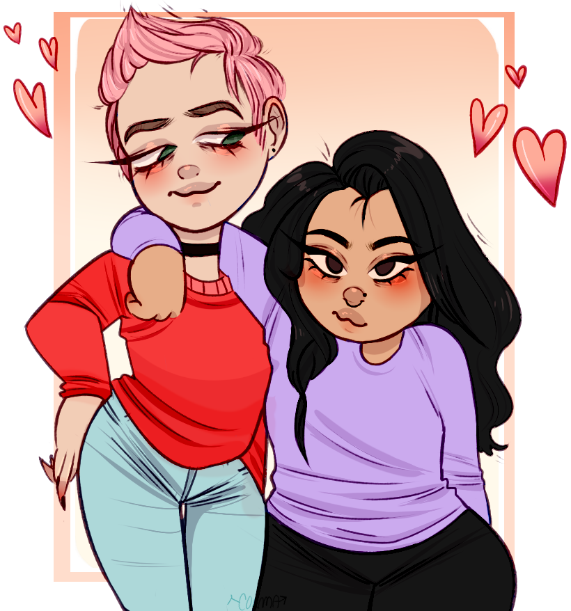 butty-tale:  cornma:  when u and babe are cute as hell?? watch the speedpaint! reblogs