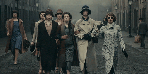 softlumos: Apparently, all the female factory workers in the city are joining the protest in sympath