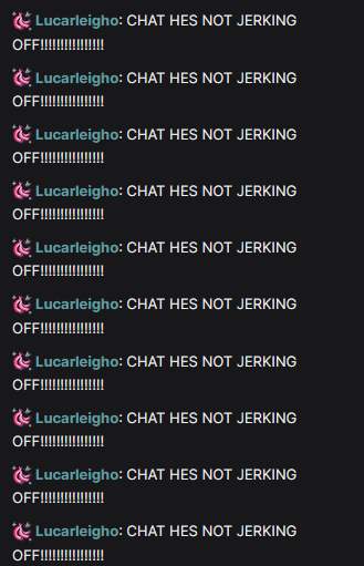 CHAT HES NOT JERKING OFF!!!!!!!! HES ON TWITCH RAISING MONEY FOR PALESTINE GO DONATE