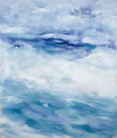 High Tide , South Sea   -   Ingo Külh, 2002German,b.1953-Oil on nettle,  147 x 124 cm