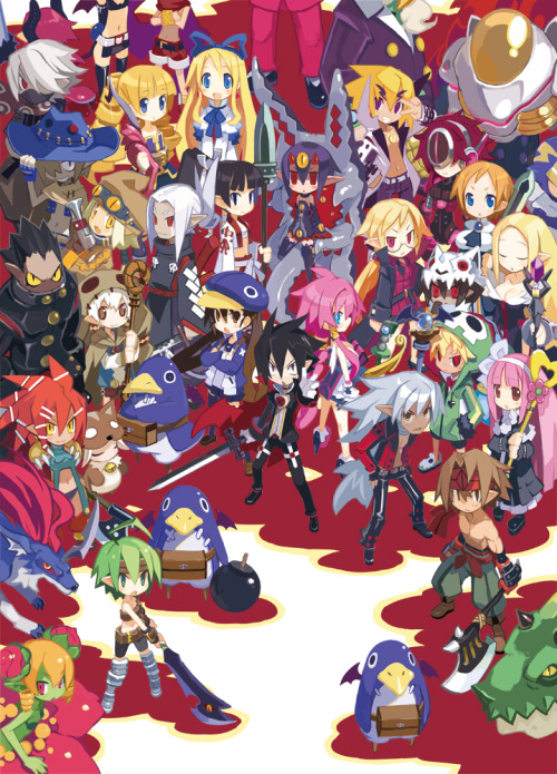 crystar-chan:  Disgaea japanese box art set from 1-5 Note:i just noticed that disgaea 5’s box art ha