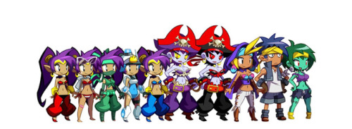 dan-heron-stuffs:  just a quick compilation of some of the enemies, transformations, outfits concept art and NPC’s of Shantae Half Genie Hero and a little thematic group shot of the monster girls and transformation, because it’s me 