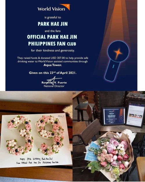 Every year, since 2018, it has become a tradition of Official Park Hae Jin Philippines Fan Club to h
