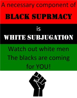Bbchungary:  Preachingblackpower:  Truth!  We Are Comin For All Ya Whitey’s. 