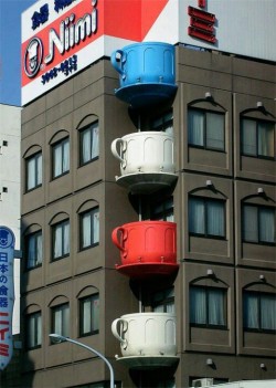 hoveringcat:  These tea cup balconies are
