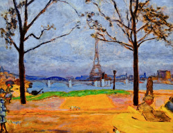 bofransson:  Pierre Bonnard - The Pont de Grenelle and the Eiffel Tower, 1912 