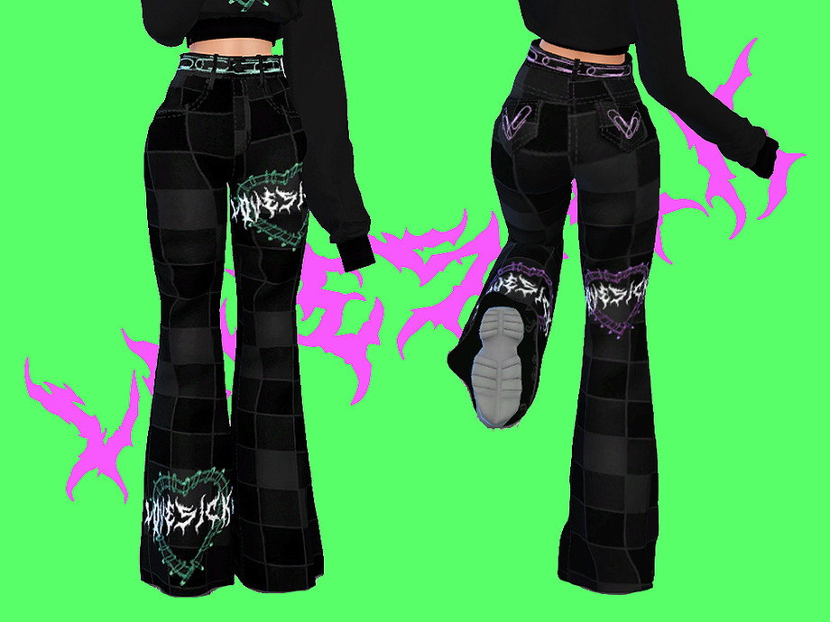 luvlysims : LOVESICK Punk Rock Pants/Jeans