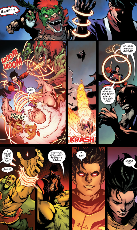 Shang-Chi #12 - “Blood & Monsters” (2022)written by Gene Luen Yangart by Marcus To &
